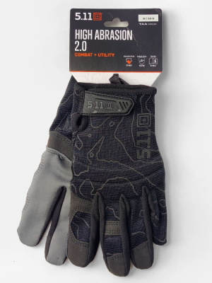 Перчатки тактические 5.11 High Abrasion 2.0 Glove Черные