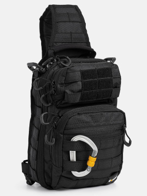 Однолямочный рюкзак GONGTEX® Rover Sling Hexagon Черный